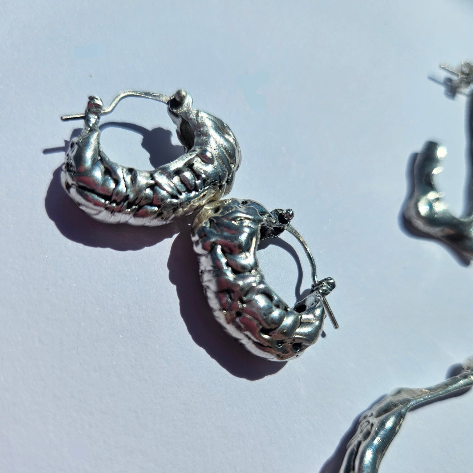 Snuggy Hoops - Silver