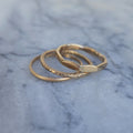 Textured Stacking Rings (Gold Filled)