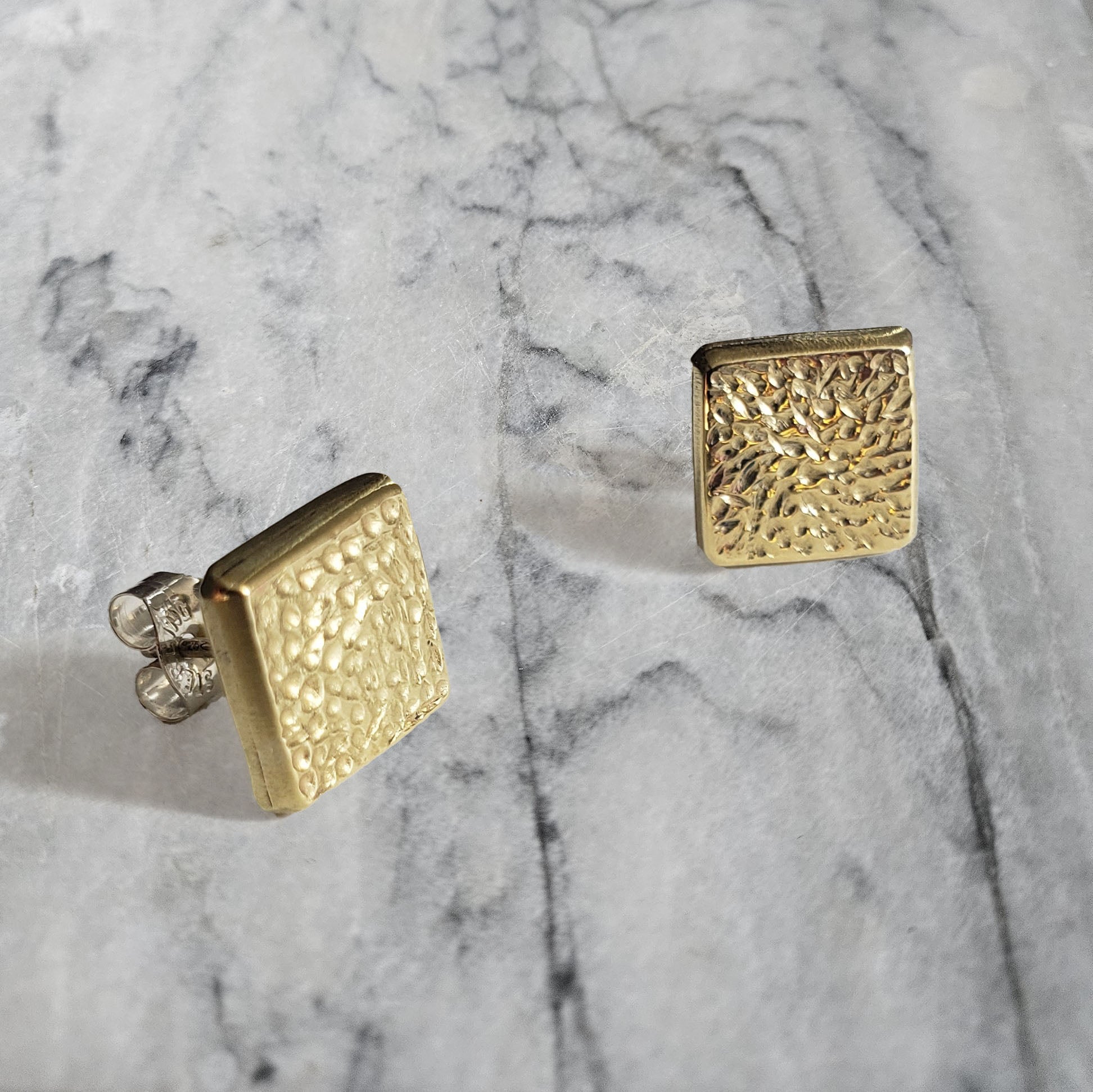 Textured Square Studs