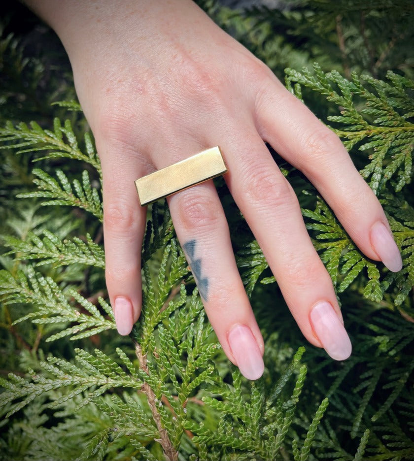 Gold Bar Ring